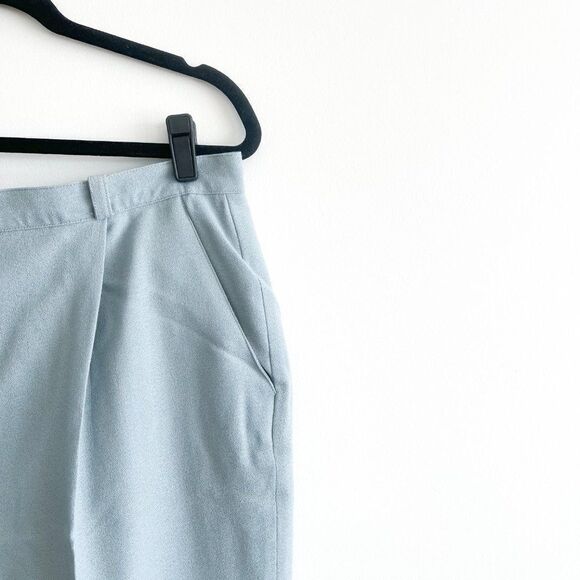 Jones New York Wool Trousers Pleated Pale Blue Lined Women's 16 Pants - Picture 3 of 13